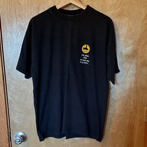 XL Black Heavyweight Cotton Graphic T-Shirt, Irish Dublin Temple Bar